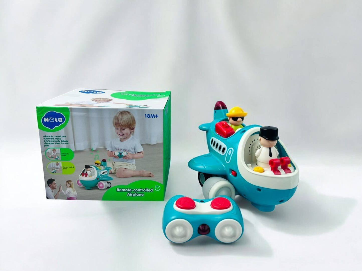 Remote Controlled Airplane, Educational Interactive Musical Toy