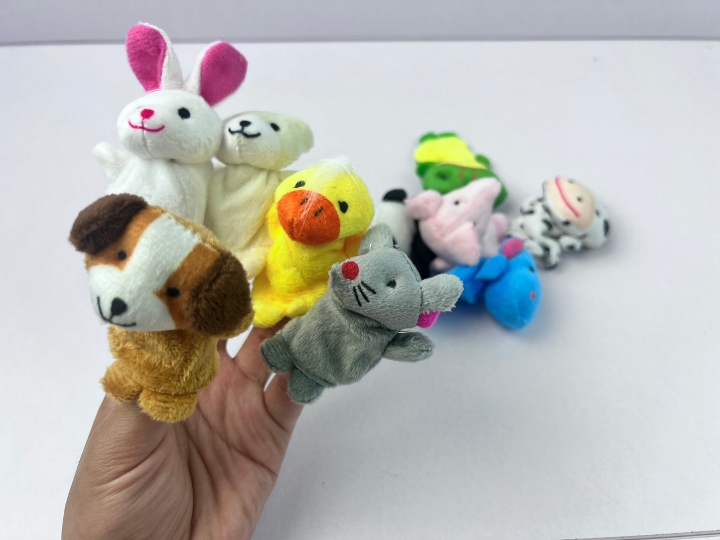 10pc Plush Animals Finger Puppet, Educational Toy