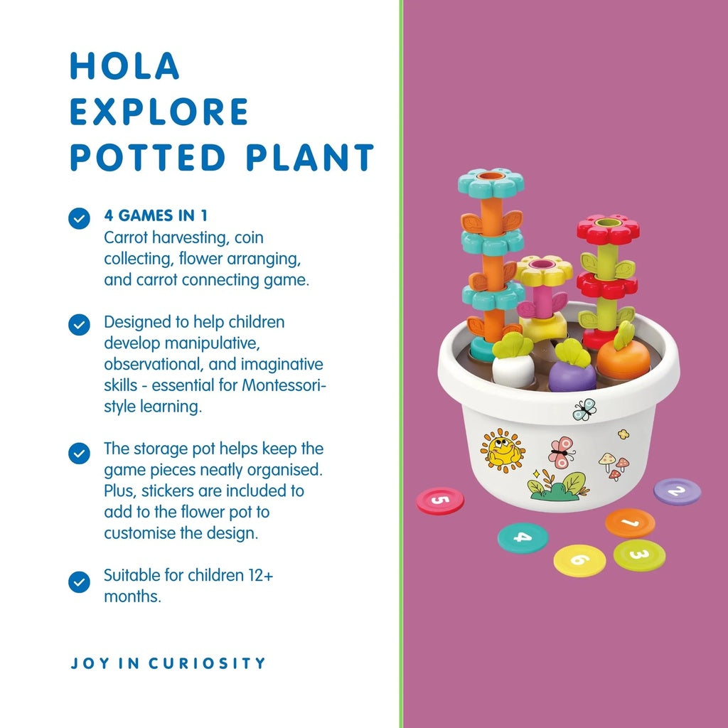 Explore Potted Plants, Interactive Educational Toy
