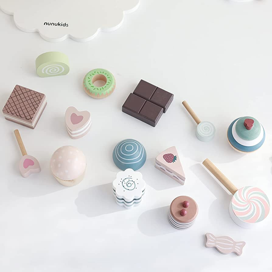 Wooden English Tea Party Set, Pretend Play