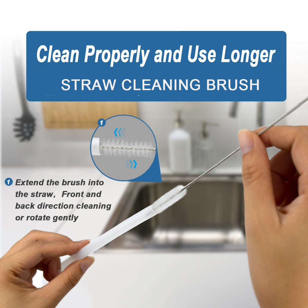 Straw Cleaning Brush for Sippy Cup Straws, Bottle Nipples, Any Kind of Straw 10x20cm