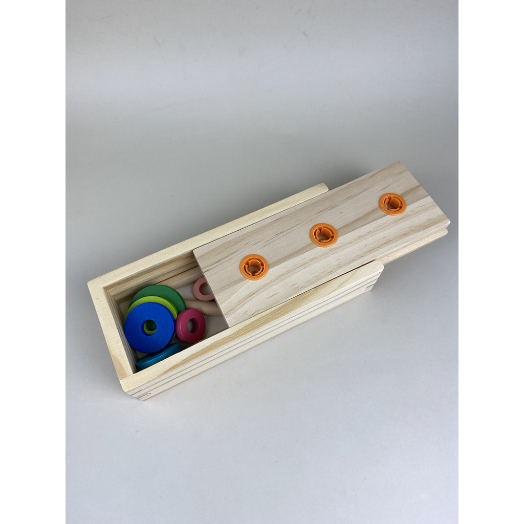 Wooden Learning Tower of Hanoi Montessori Wooden Educational Baby Toy