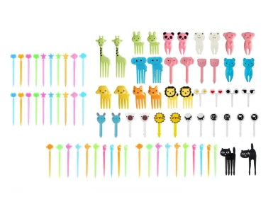 Bento Food Sticks, Food Picks for Lunch, Snacks, Fruits or Baon for Toddler Kids