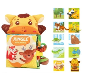 Hand Puppet Animal Tails Soft Cloth Play Book