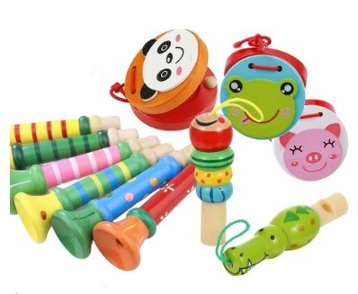 Mini Wooden Colorful Instruments
