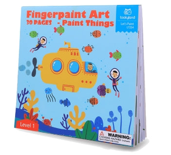 Tookyland Finger Paint Art Coloring Book, Arts & Craft Toy for Toddlers, 36Mos+