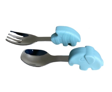 Phanpy Premium Training Stainless Steel Spoon & Fork