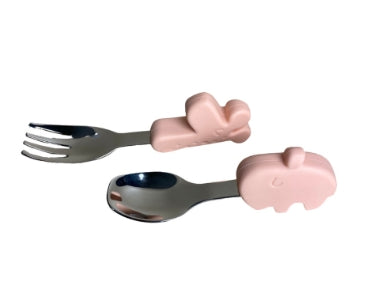 Phanpy Premium Training Stainless Steel Spoon & Fork