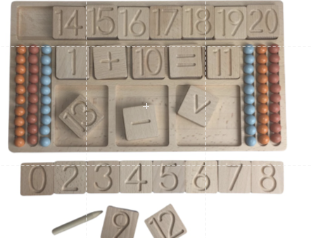 Wooden Mathematics Computation Tool Set