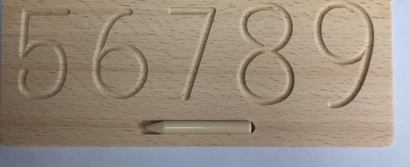 Wooden Numbers and Shapes Tracing Board