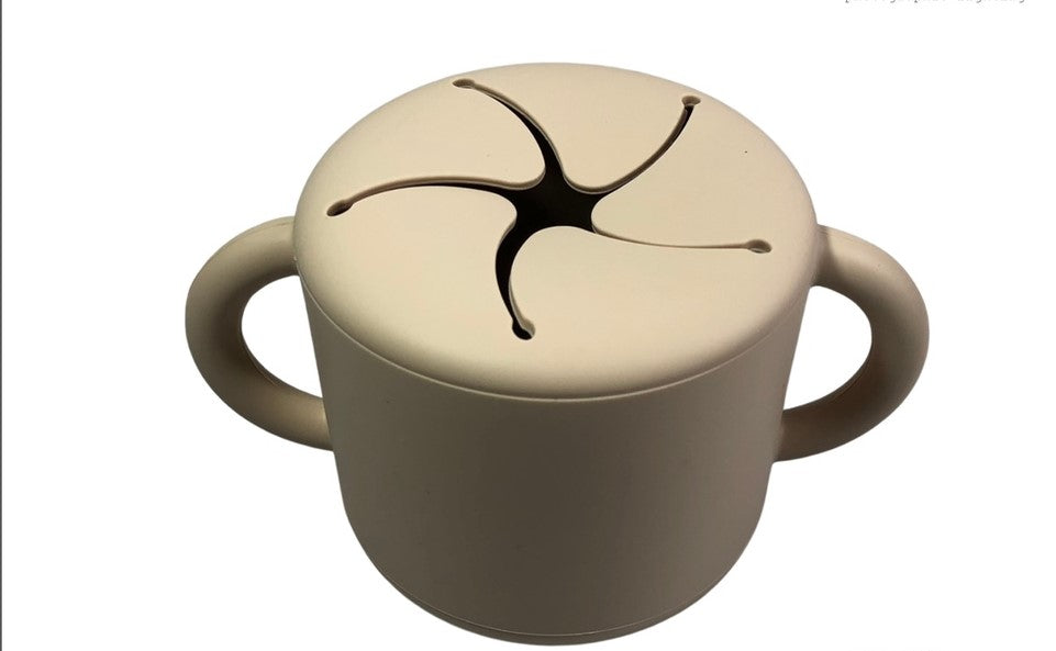 Premium Silicone Snack Cup with Handle