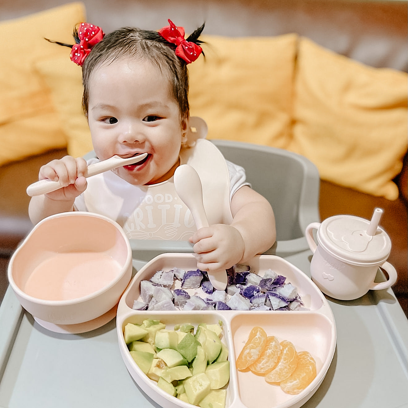 6pc Silicone Statement Feeding Set