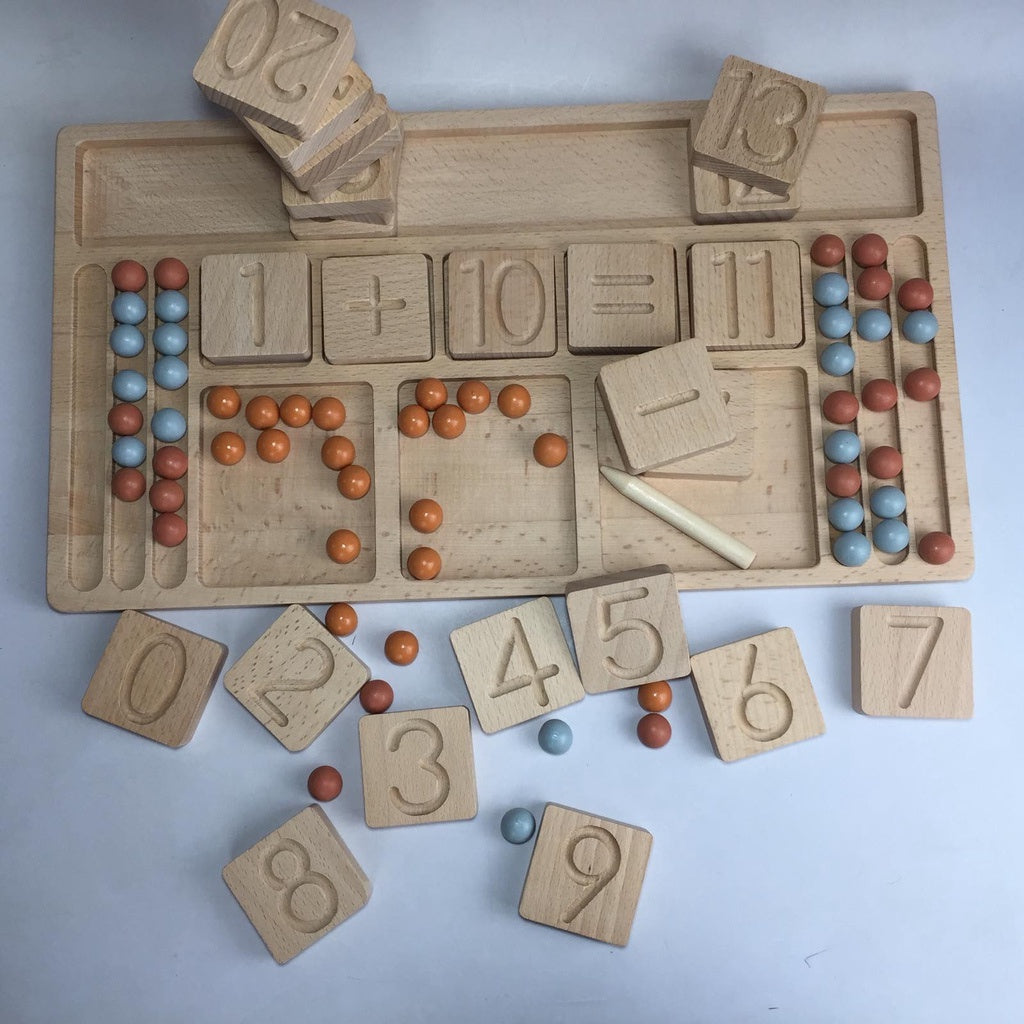 Wooden Mathematics Computation Tool Set