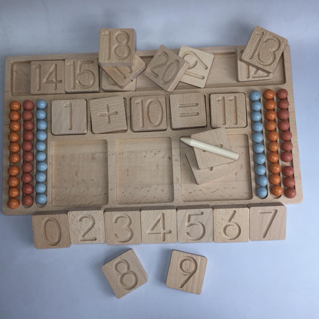 Wooden Mathematics Computation Tool Set