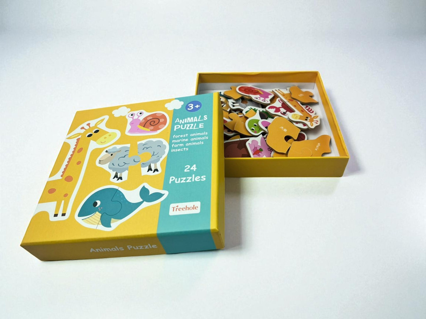 24 Pcs Animal Puzzle Box Set
