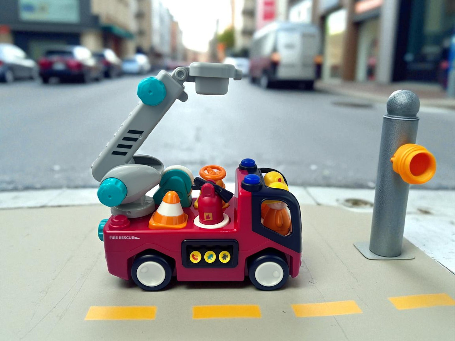 Early Learning Fire Truck Engine, Educational Interactive Toy