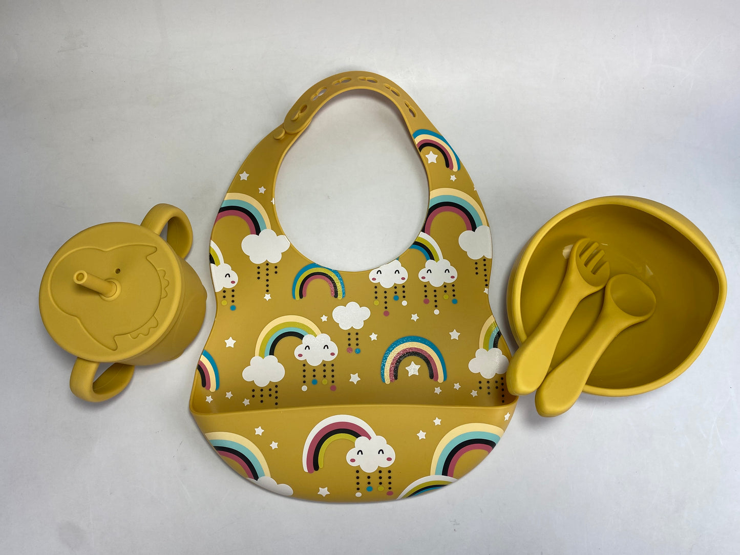 5pc Motif Silicone Feeding Set