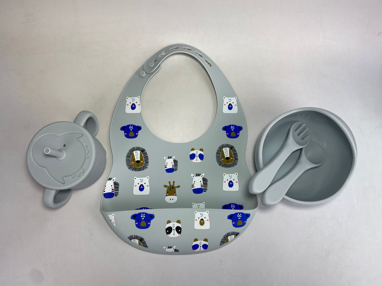 5pc Motif Silicone Feeding Set