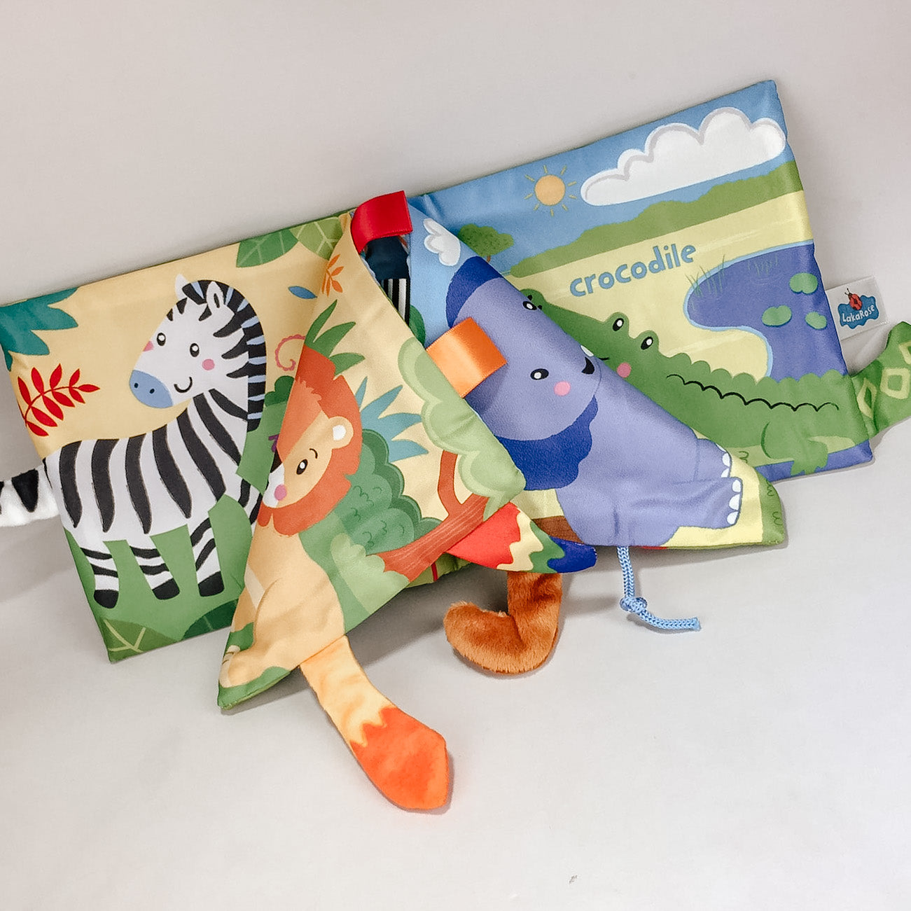 Animal Tails Soft Cloth Play Book