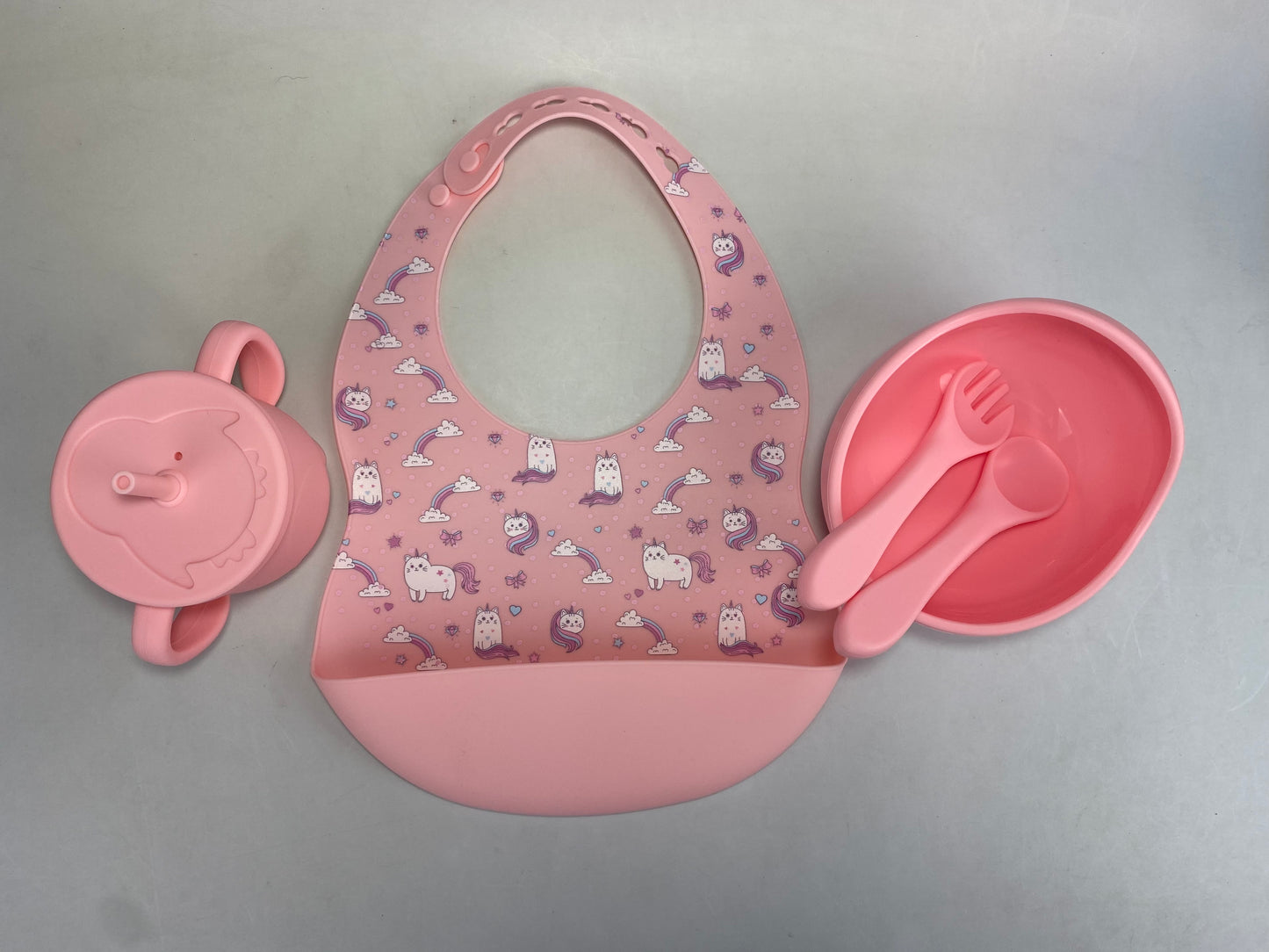 5pc Motif Silicone Feeding Set