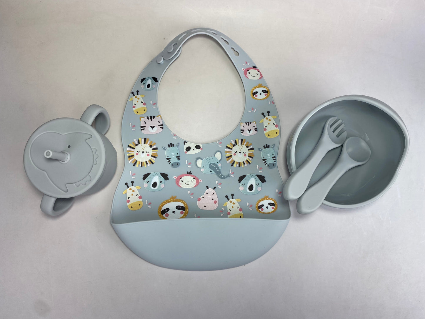 5pc Motif Silicone Feeding Set