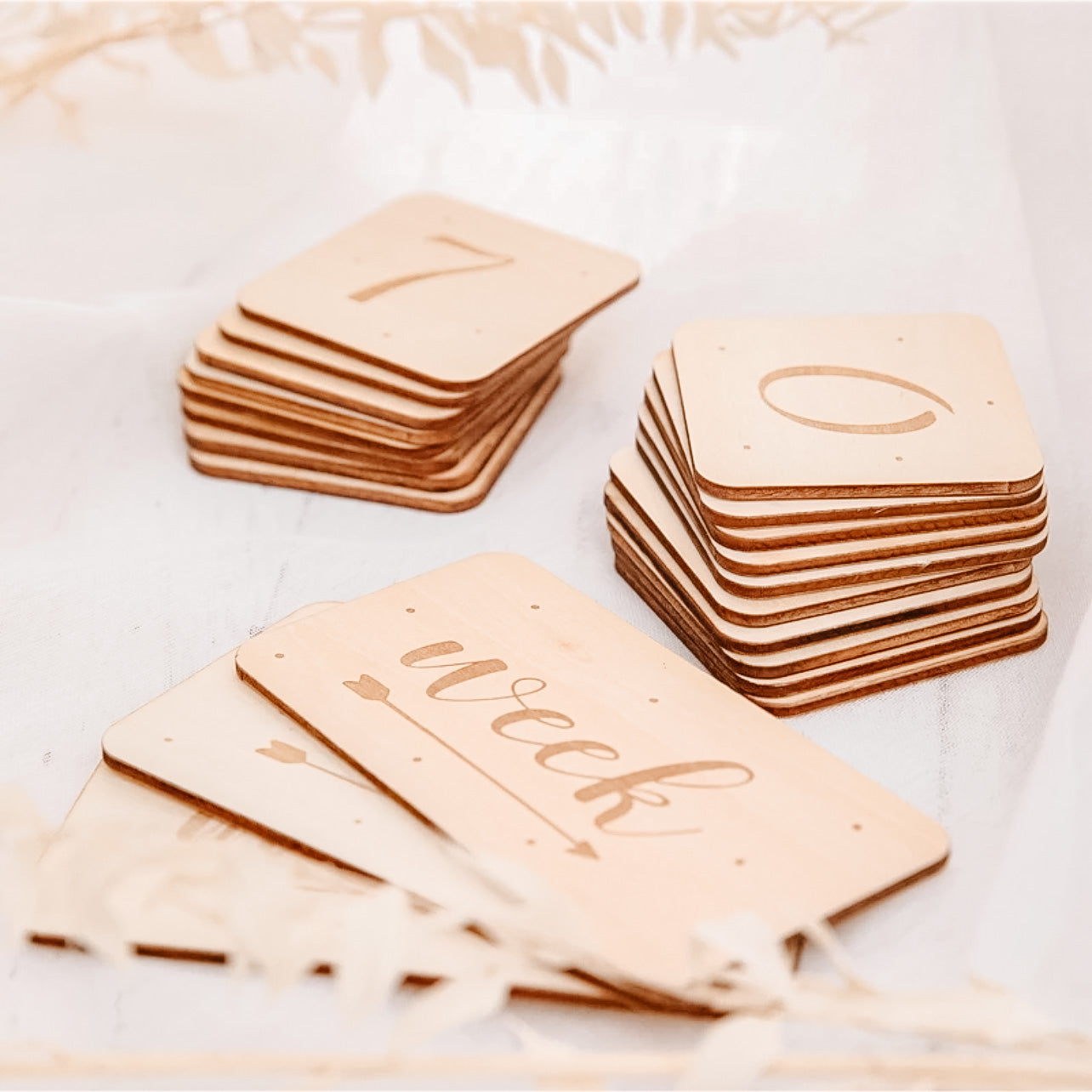 Wooden Milestone Card Set