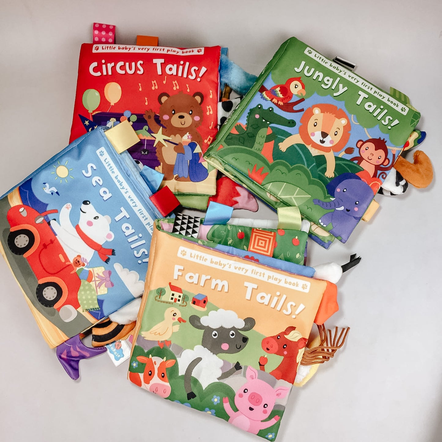 Animal Tails Soft Cloth Play Book
