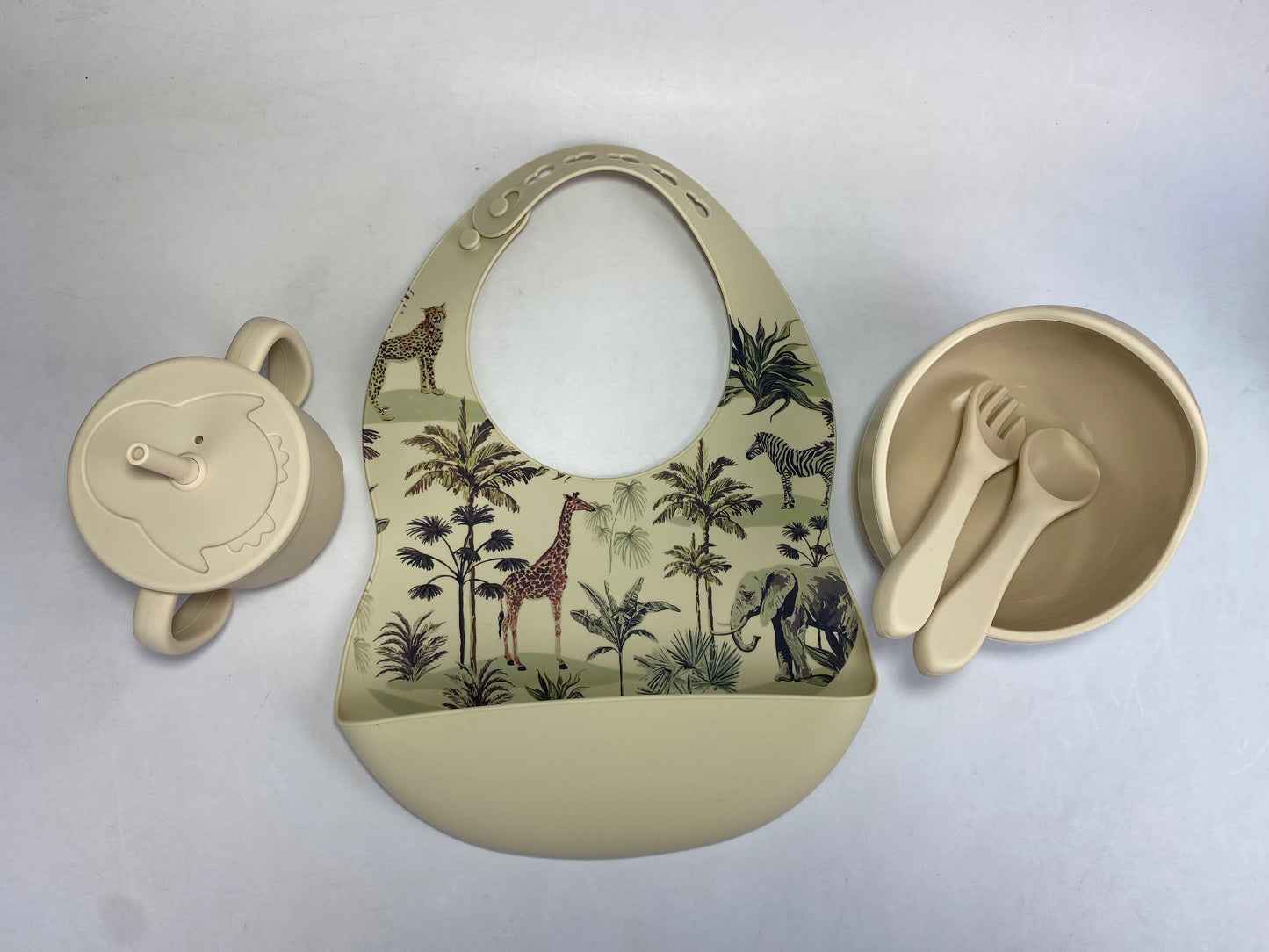 5pc Motif Silicone Feeding Set