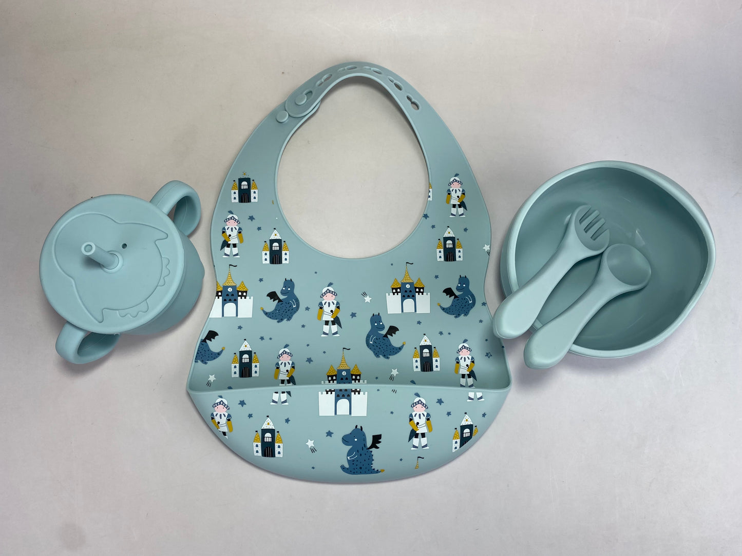 5pc Motif Silicone Feeding Set