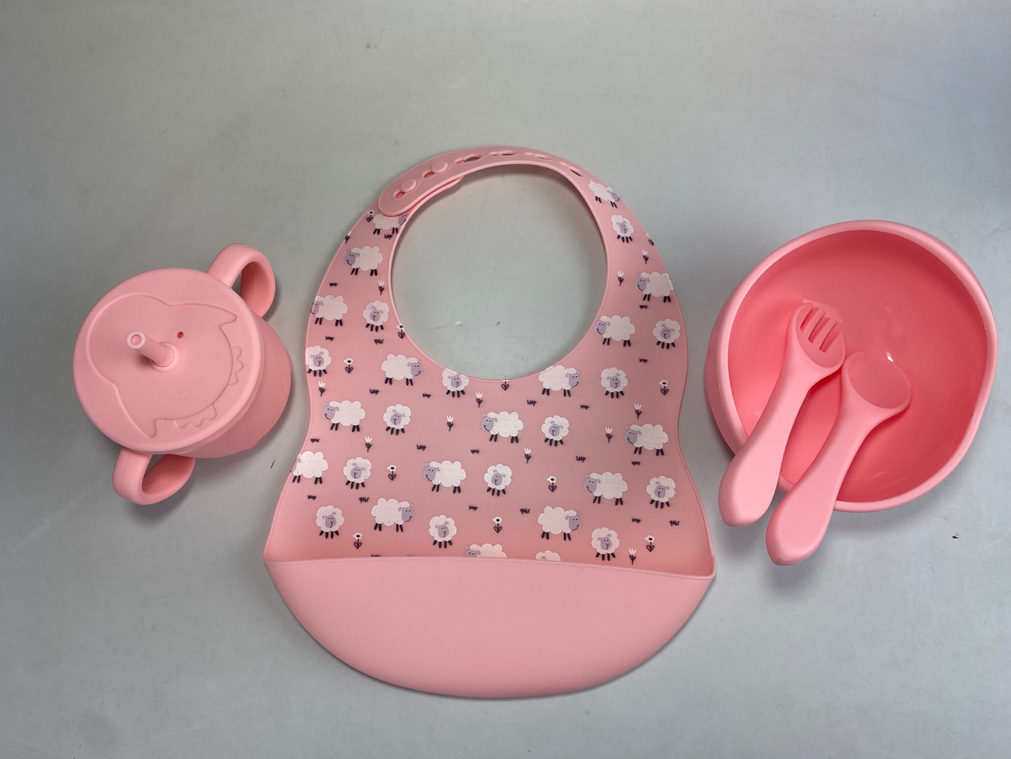 5pc Motif Silicone Feeding Set