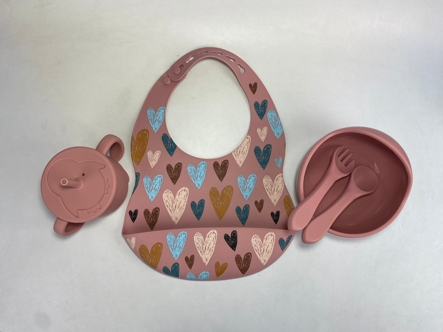 5pc Motif Silicone Feeding Set