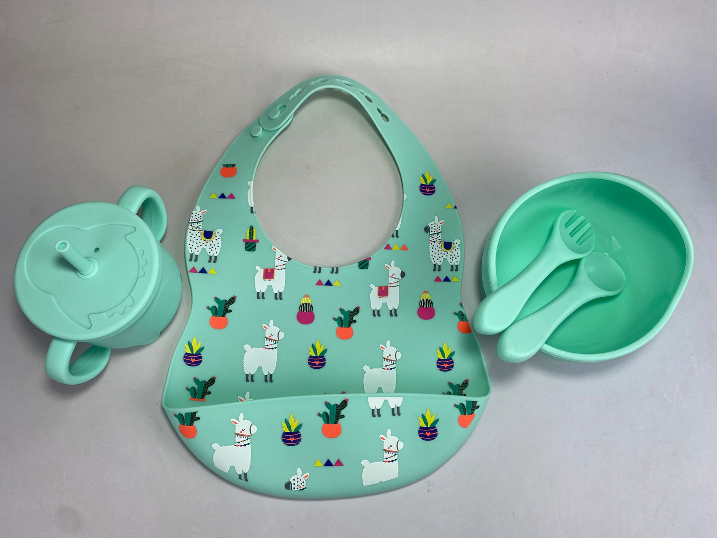 5pc Motif Silicone Feeding Set