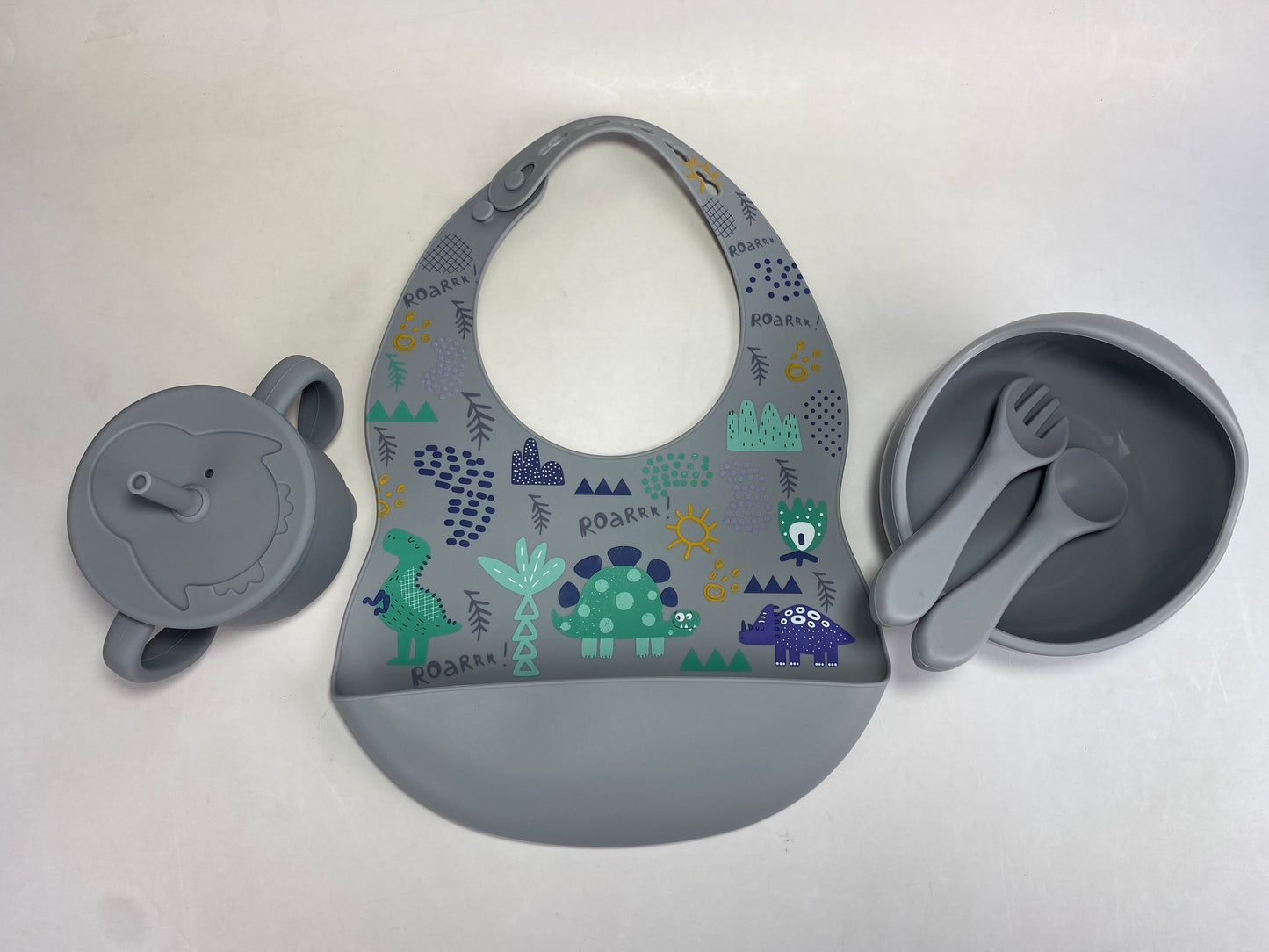 5pc Motif Silicone Feeding Set