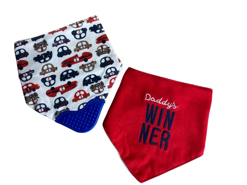 2-Pack Bandana Teether Bib