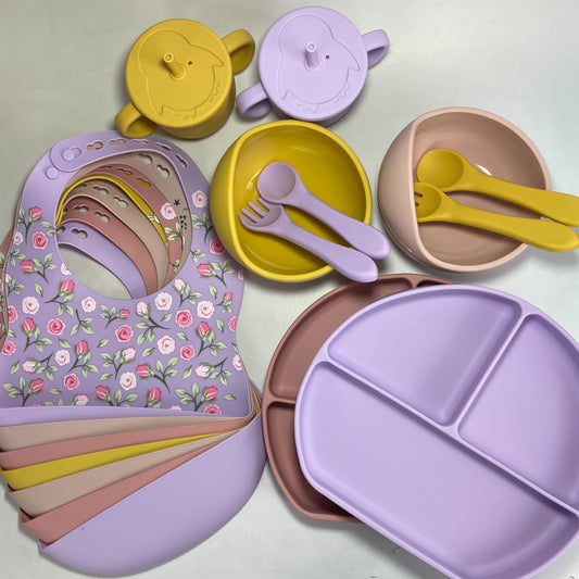 6pc Silicone Munchkin Feeding Set