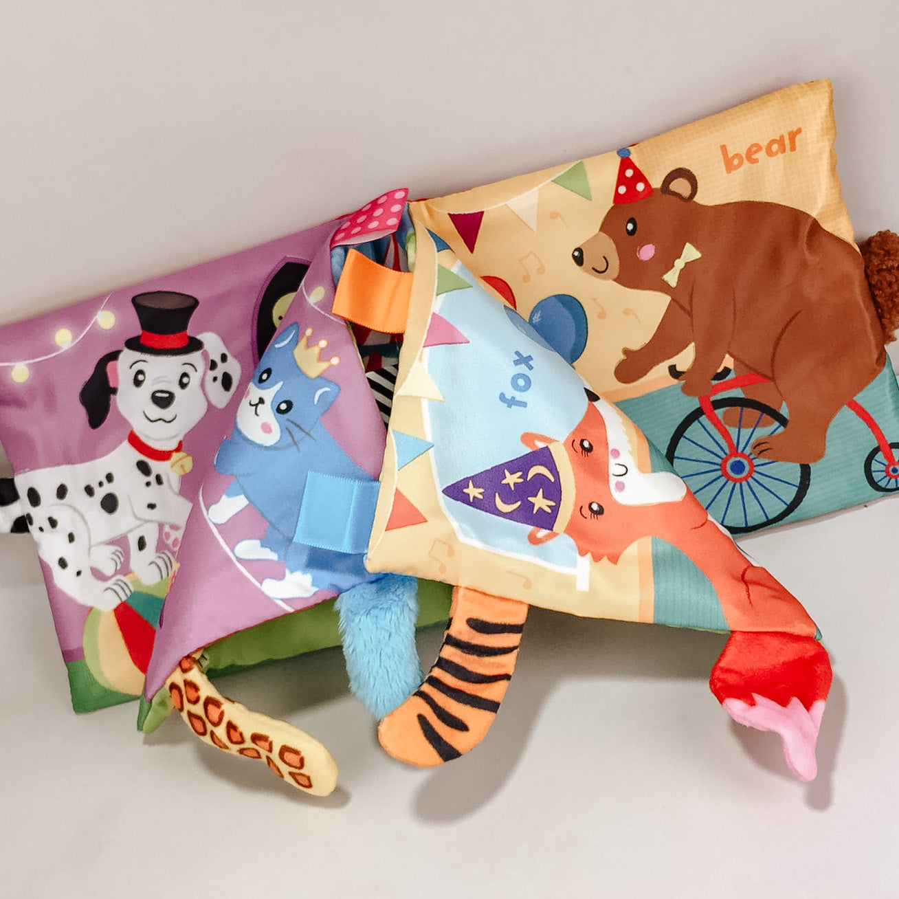 Animal Tails Soft Cloth Play Book