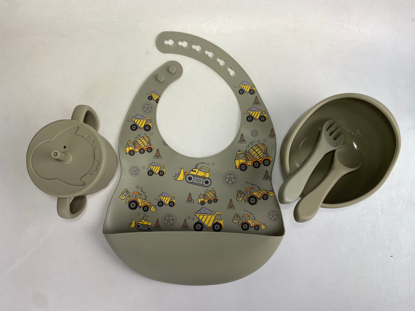 5pc Motif Silicone Feeding Set