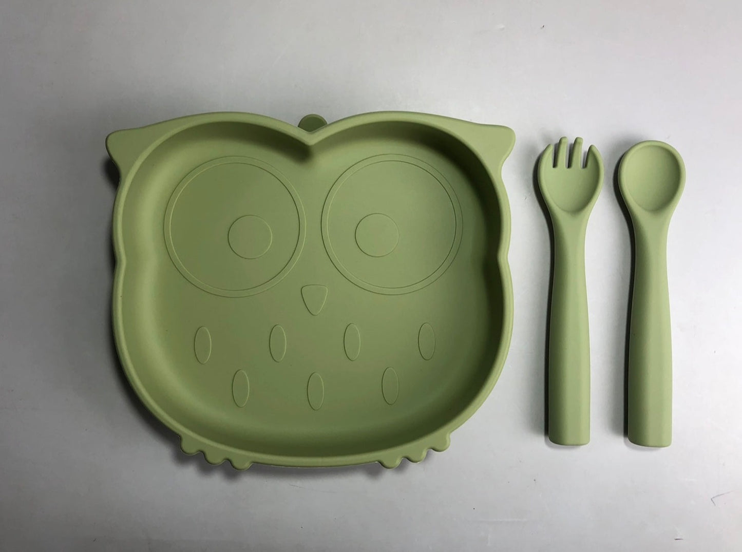 Silicone Owl Design Feeding Set