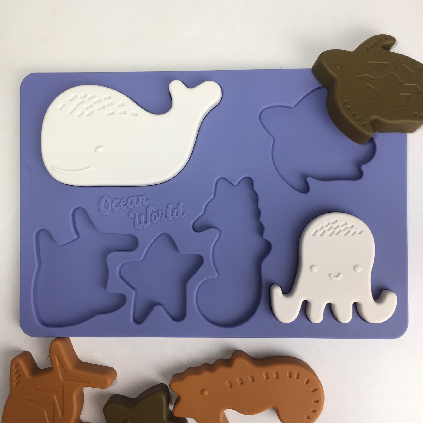 Silicone Sea Animal Puzzle Board