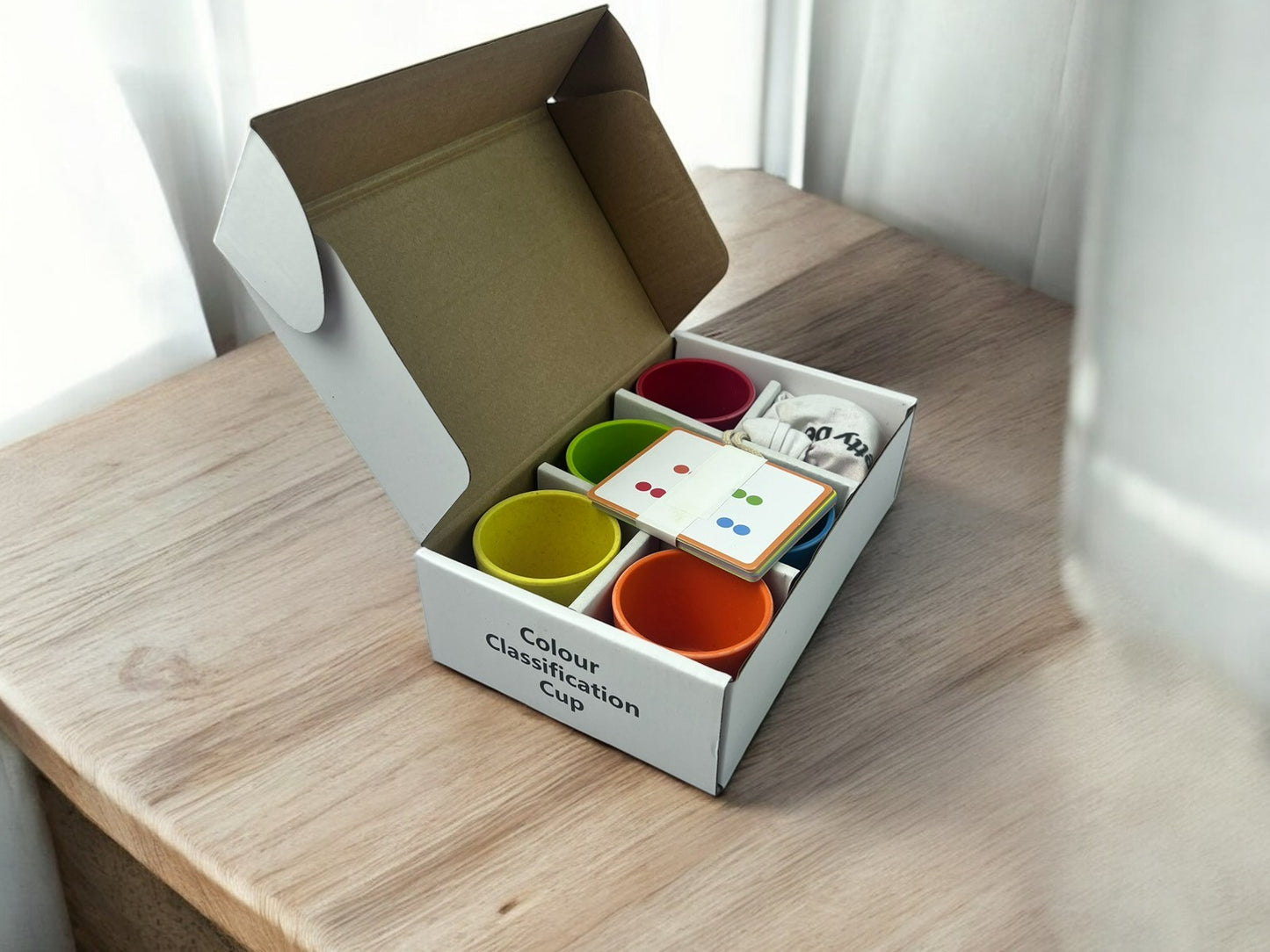 Wooden Color Classification Cup