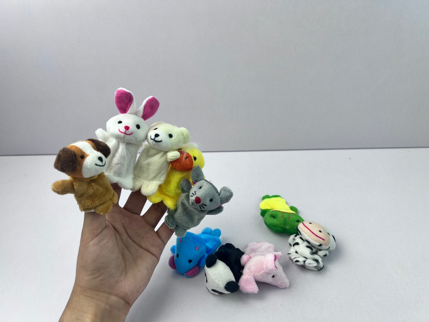 10pc Plush Animals Finger Puppet, Educational Toy
