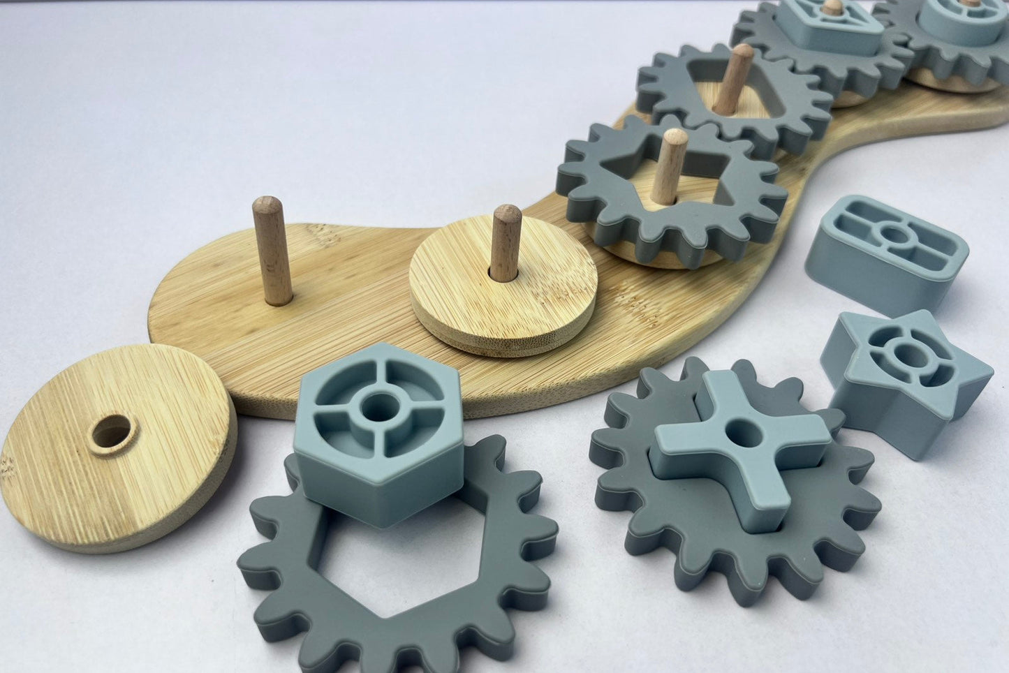 Silicone Busy Gears Assembly Toy