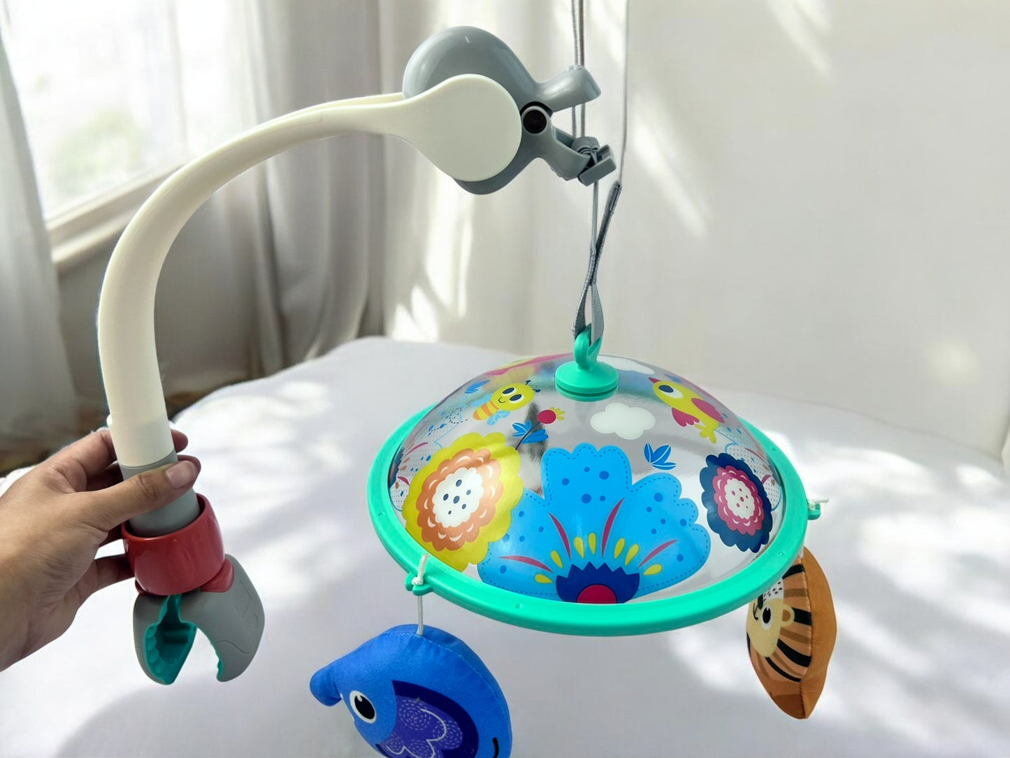 Educational Interactive Cot Mobile with Animal 0Mos+