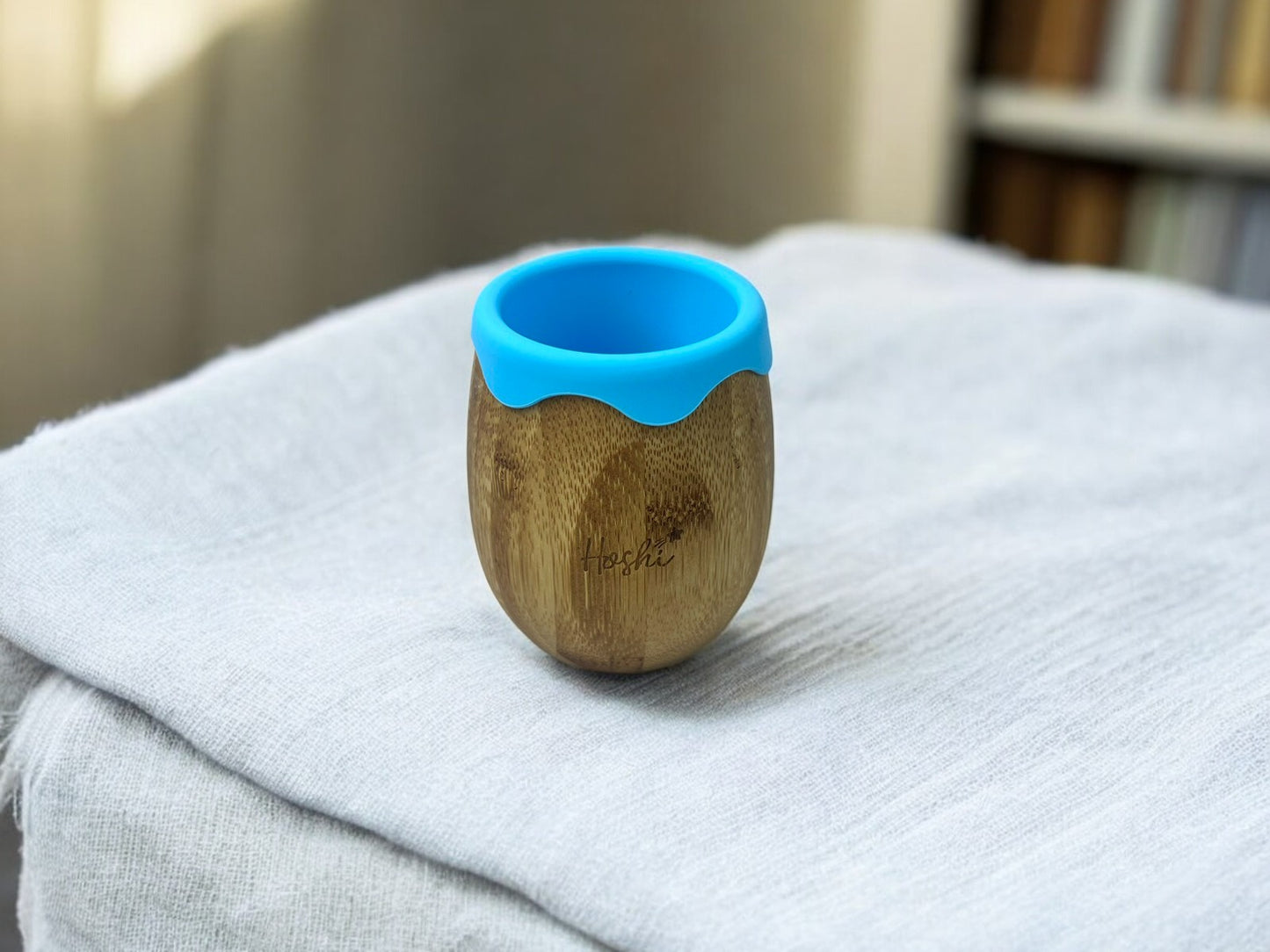 Natural Bamboo Open Cup with Silicone Lining