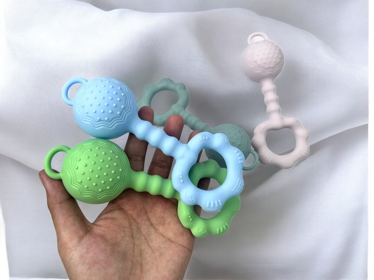 Chimepop Silicone Rattle Bell Teething Toy