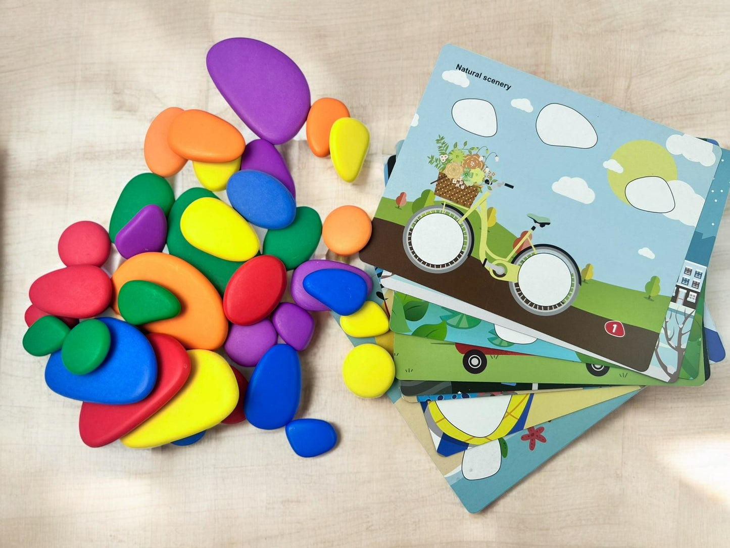 Rainbow Crazy Stacking Pebble Stones