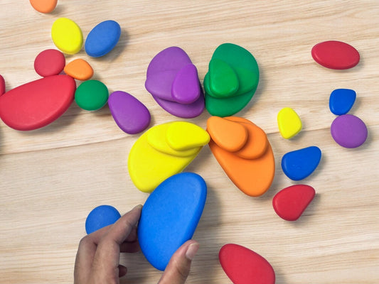 Rainbow Crazy Stacking Pebble Stones