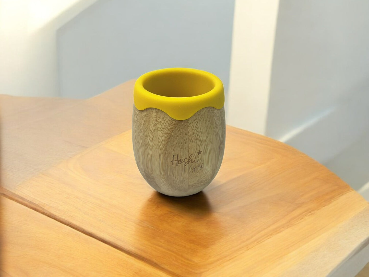 Natural Bamboo Open Cup with Silicone Lining