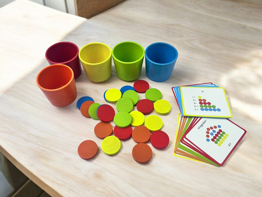 Wooden Color Classification Cup