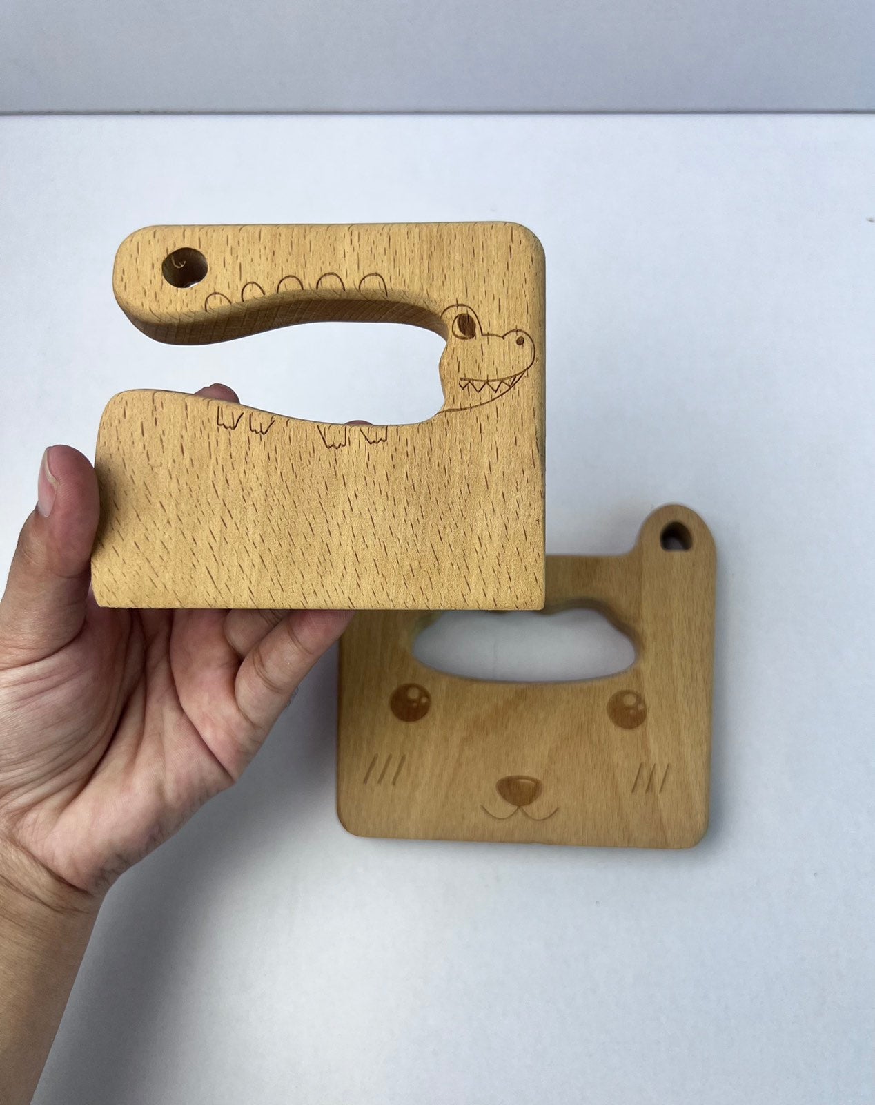 Wooden Toddler Mini Safe Knife or Cutter